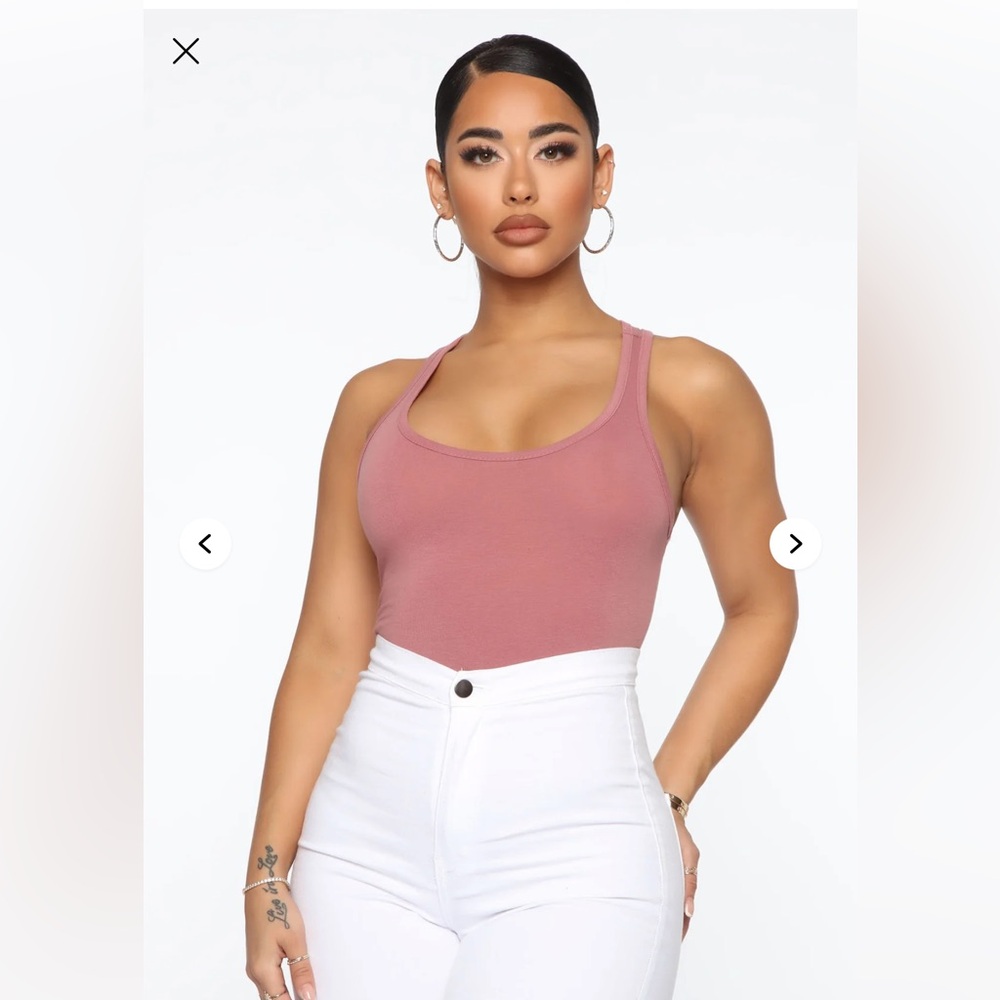 Fashion Nova Elaina Bodysuit - Size Small | Color: Mauve